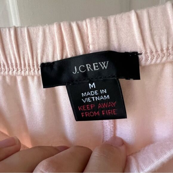 J.Crew Peach Easy-Luxe Eco Pajama Set Medium - Picture 5 of 8